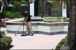 Cleaning Terrace